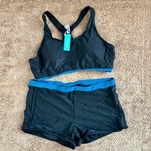 Yonique shorts bikini set